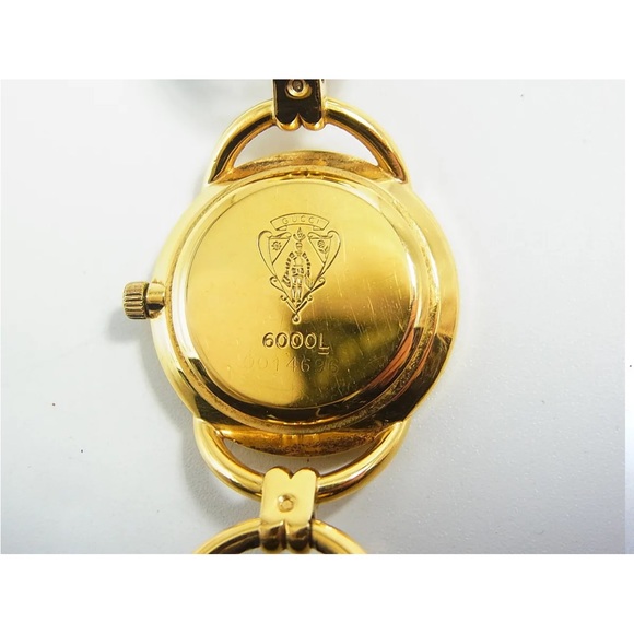 Sold Gucci 6000L Sharry Shelly Dilal 25mm Ladies Women's Swiss Qz Watch Working - Picture 5 of 16